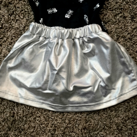 PL Baby 12m Ballet Bodysuit & Silver Skirt Set - Picture 3 of 5